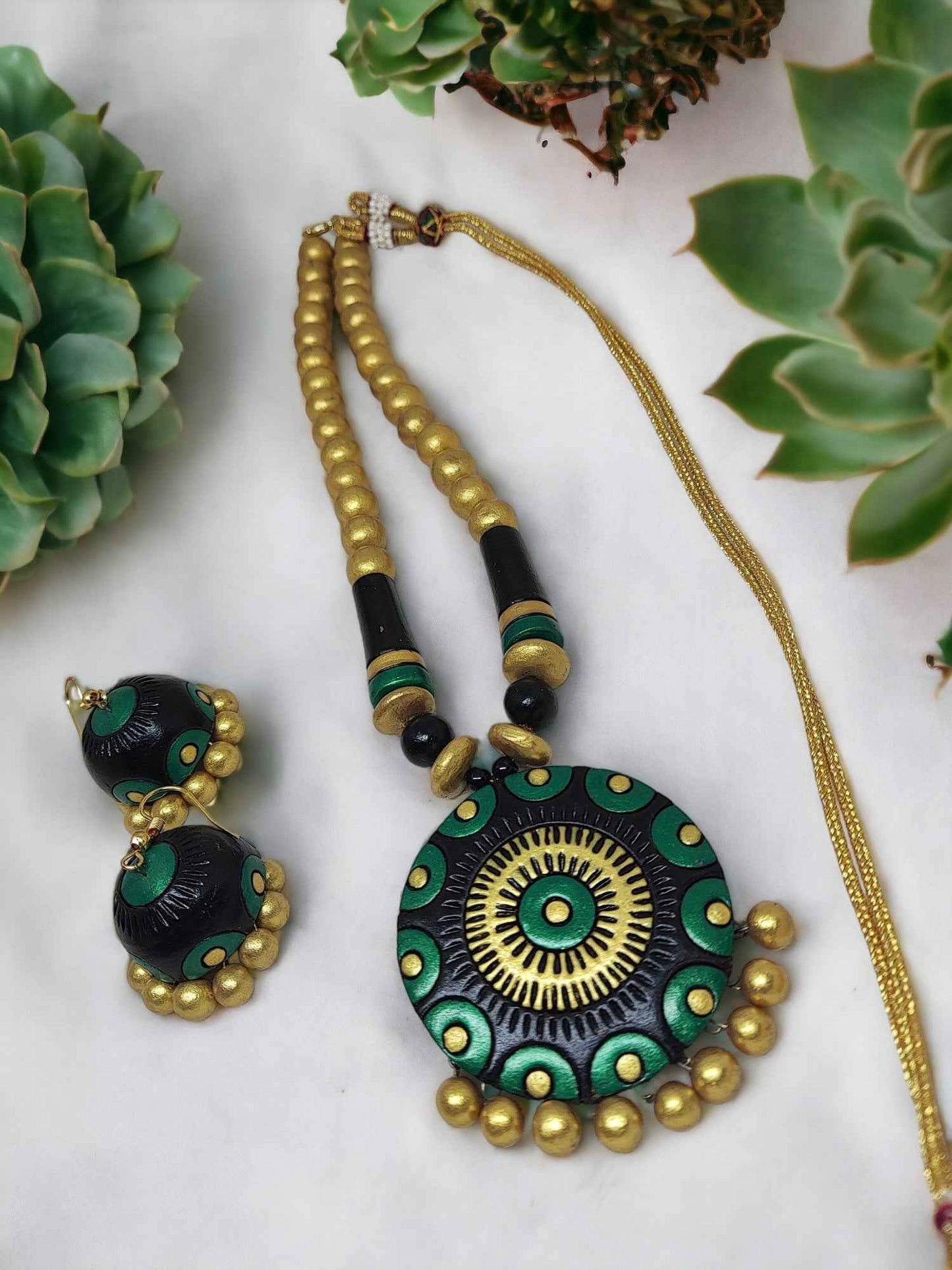 "Aranya Chakra" - Handcrafted Terracotta Set - Anusangi Collections