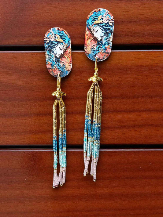 Boho Statement Dangle Earrings - Anusangi Collections