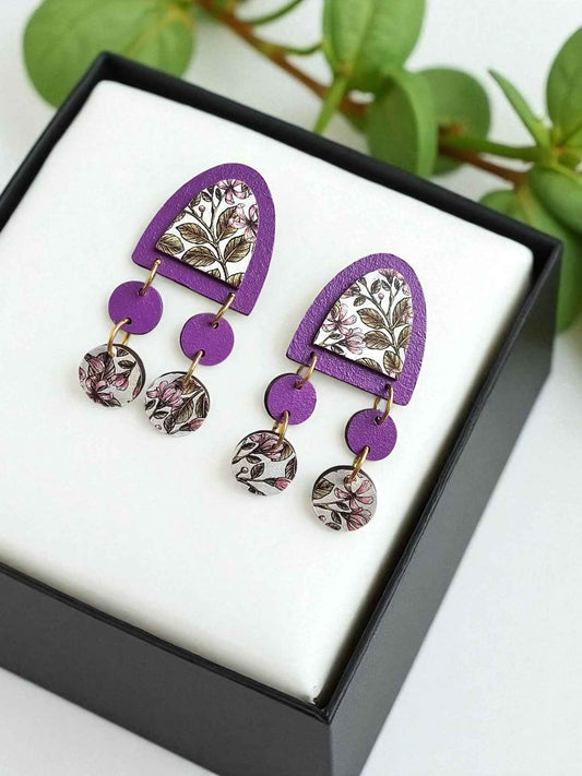 Botanic Charm Earrings Handmade - Anusangi Collections