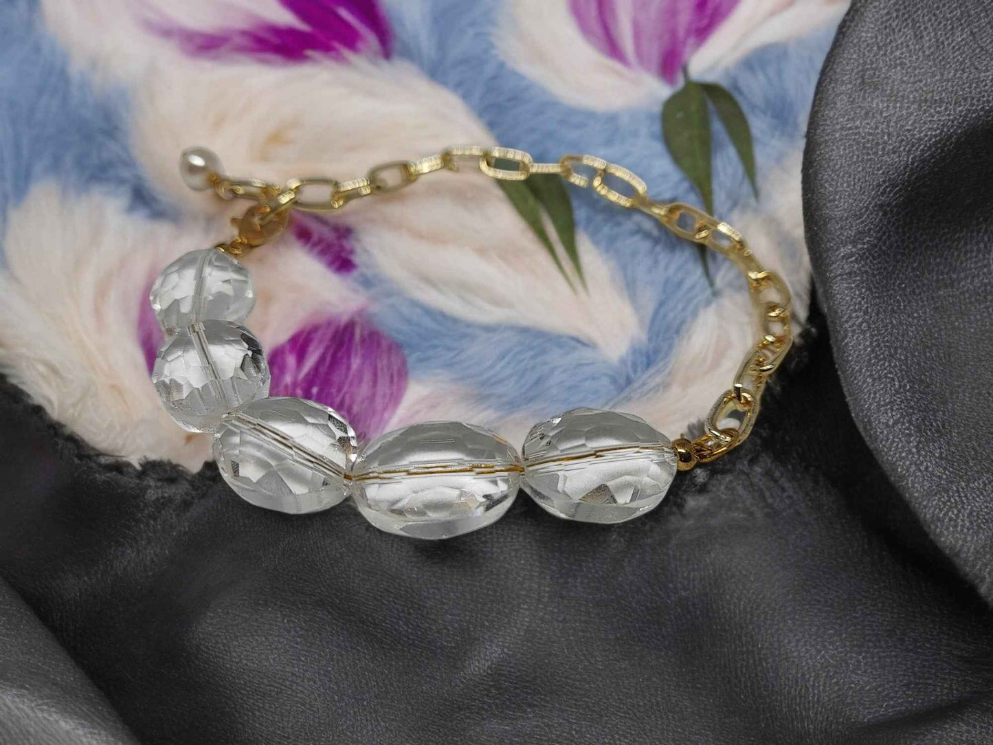 Delicate Crystal Bracelet Handmade - Anusangi Collections