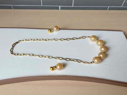 Anusangi Collections Elegant Glass Pearl Jewelry for Women - Anusangi Collections