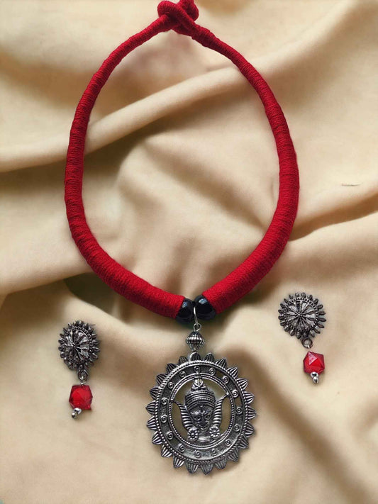 Goddess Design Necklace Set - Anusangi Collections