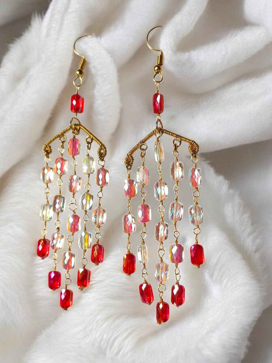 Anusangi Collections Handmade Long Dangle Earrings - Anusangi Collections