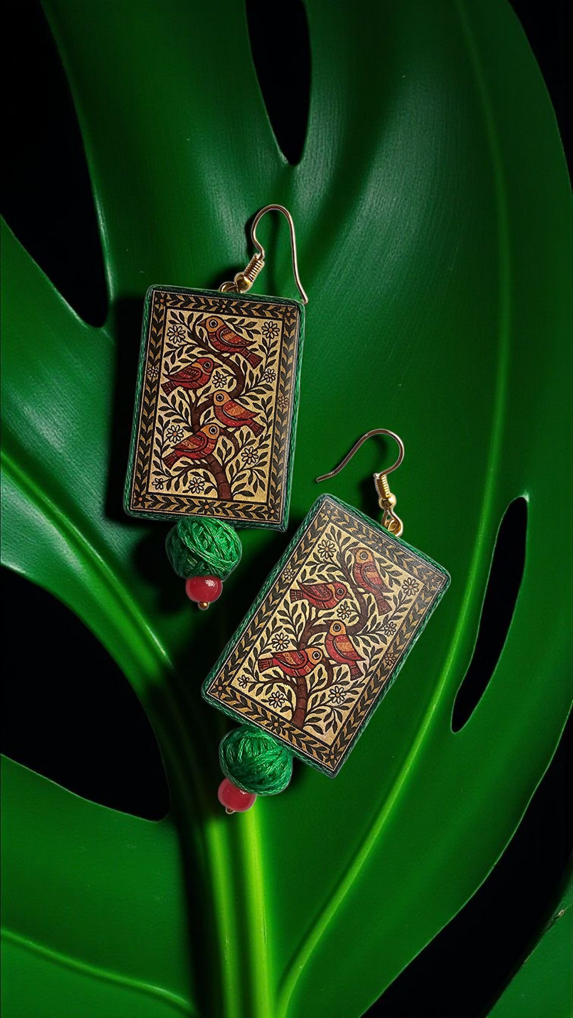 Madhubani Fabric Earrings