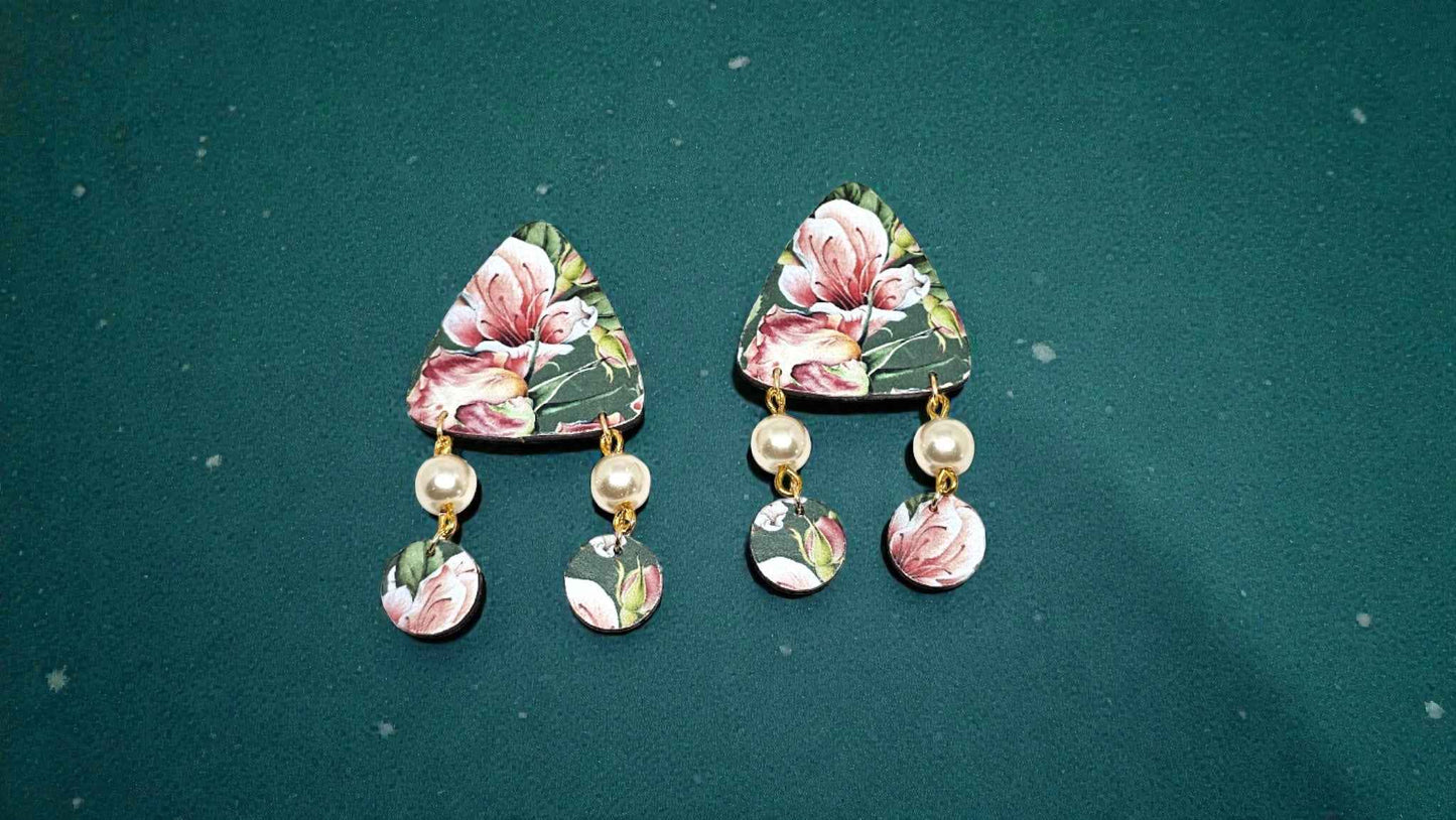 Floral Whisper Pearl Drops - Anusangi Collections