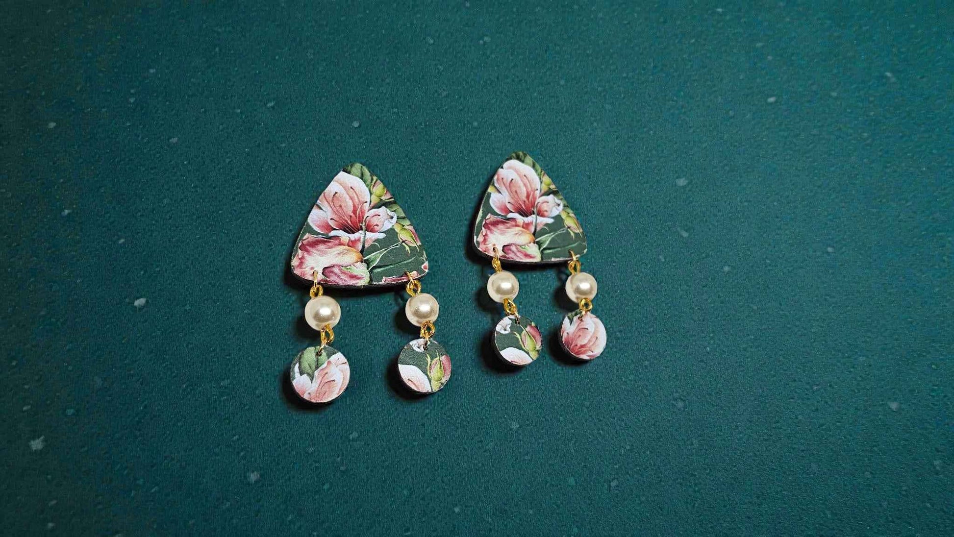 Floral Whisper Pearl Drops - Anusangi Collections