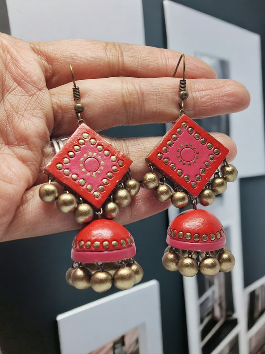 Bhairavi Jhumka Terracotta earring for women