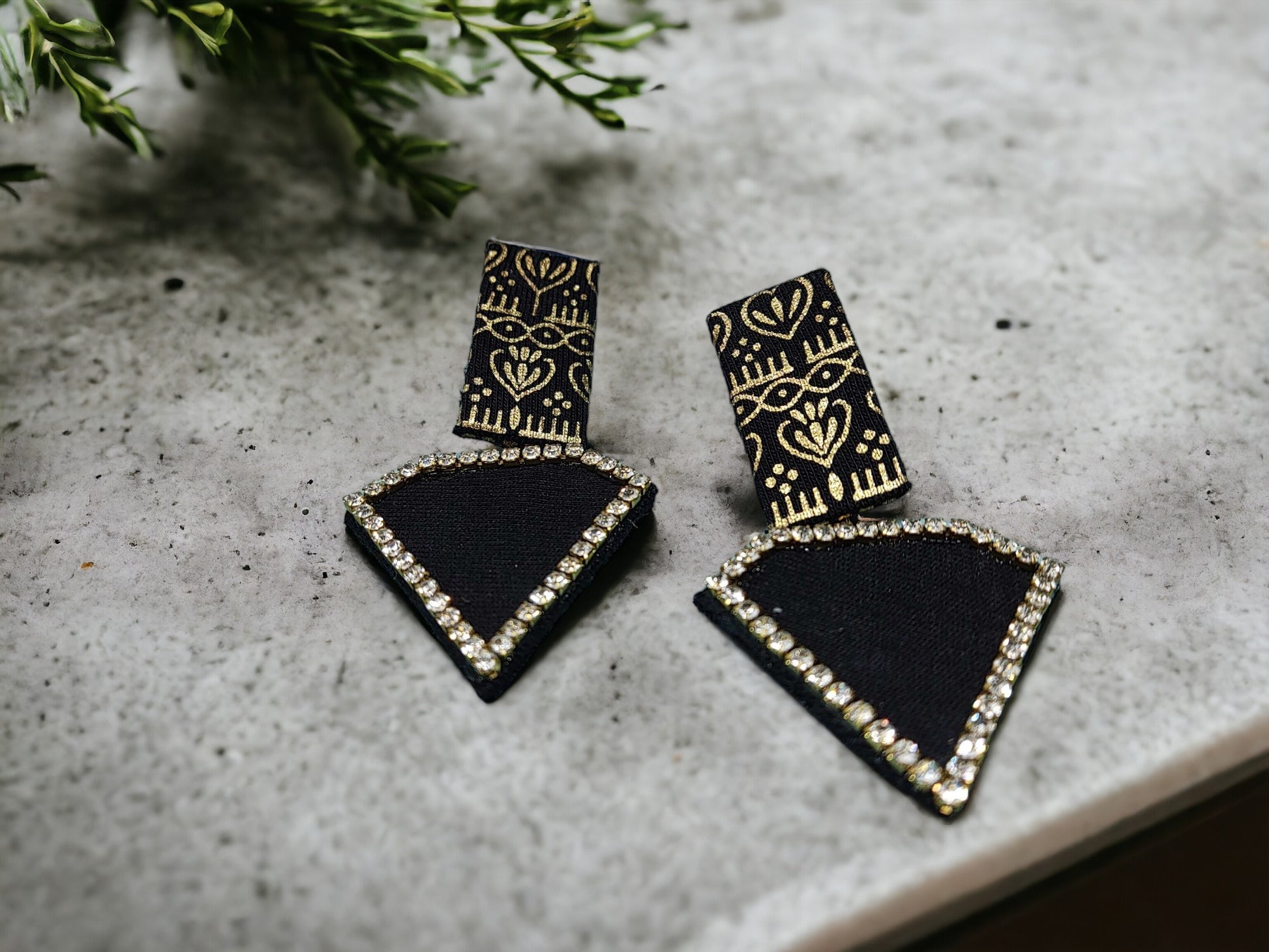 Black fabric jewelry for women Anusangi Collections