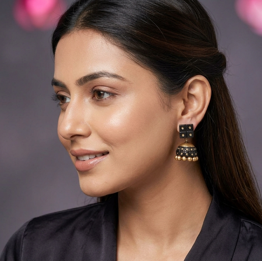 Anaya Terracotta Jhumka Earrings